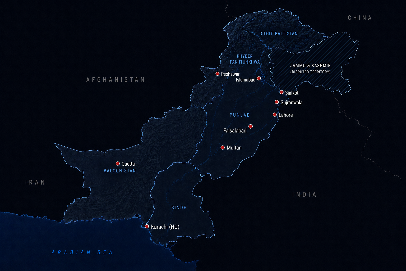 DATArecall Pakistan — Nationwide Presence across Karachi, Lahore, Islamabad, Gujranwala, Faisalabad and Sialkot